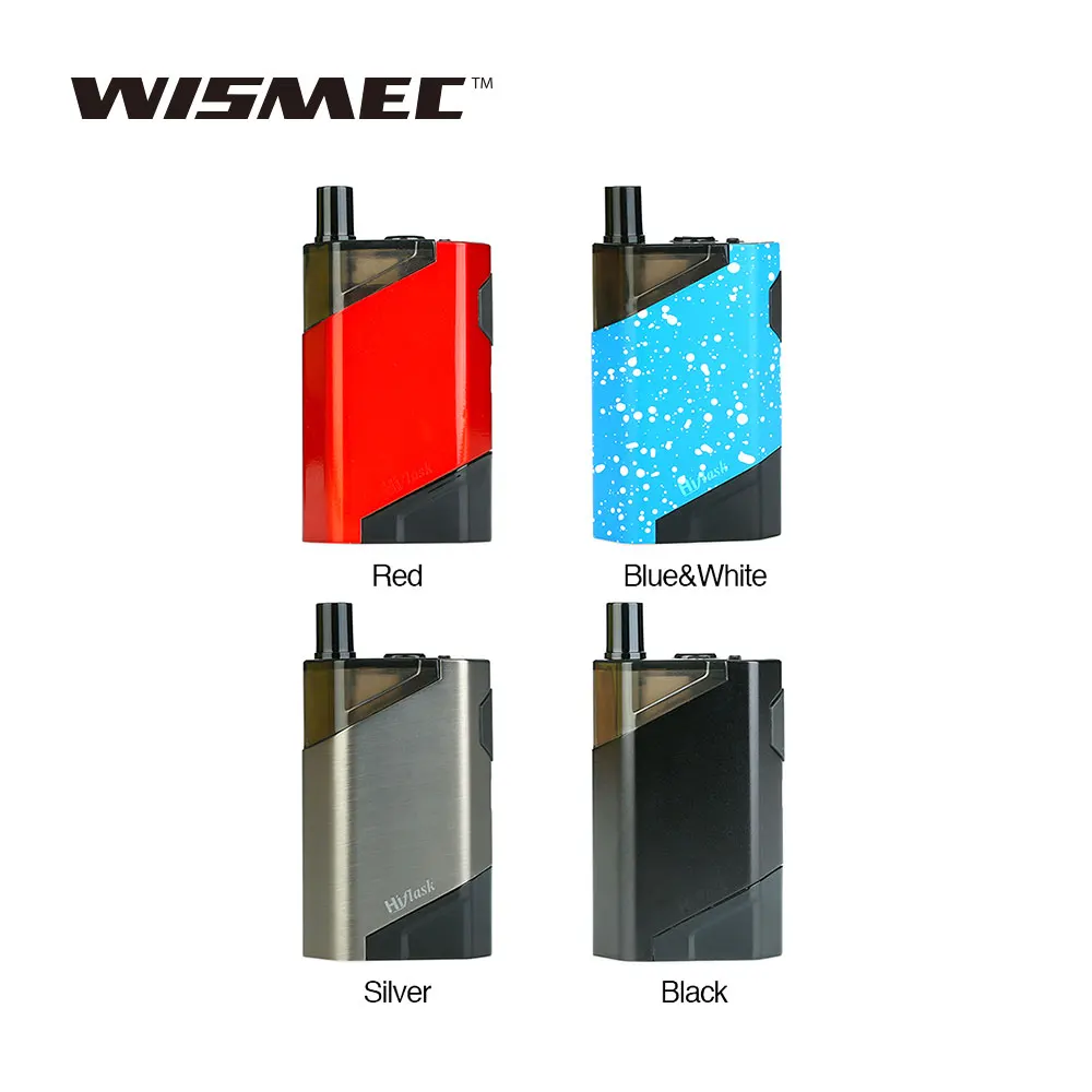 

Orignal Wismec HiFlask POD Kit with 2100mah Battery JVUA System & 5.6ML Cartridge Vape E Cigarette Vaper Vaporizer VS GEN3 Dual