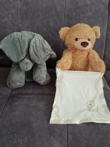 teddy bear peek a boo play hide and seek