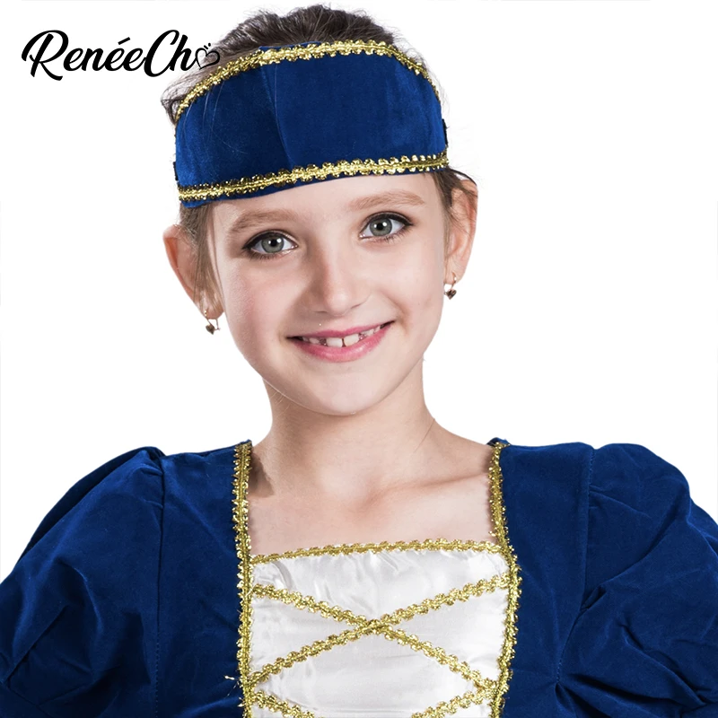Костюмы на Хэллоуин для девочек; костюм принцессы Тюдора; Детский костюм; платья; детская Королева возрождения; Косплей; Чирок; средневековая принцесса