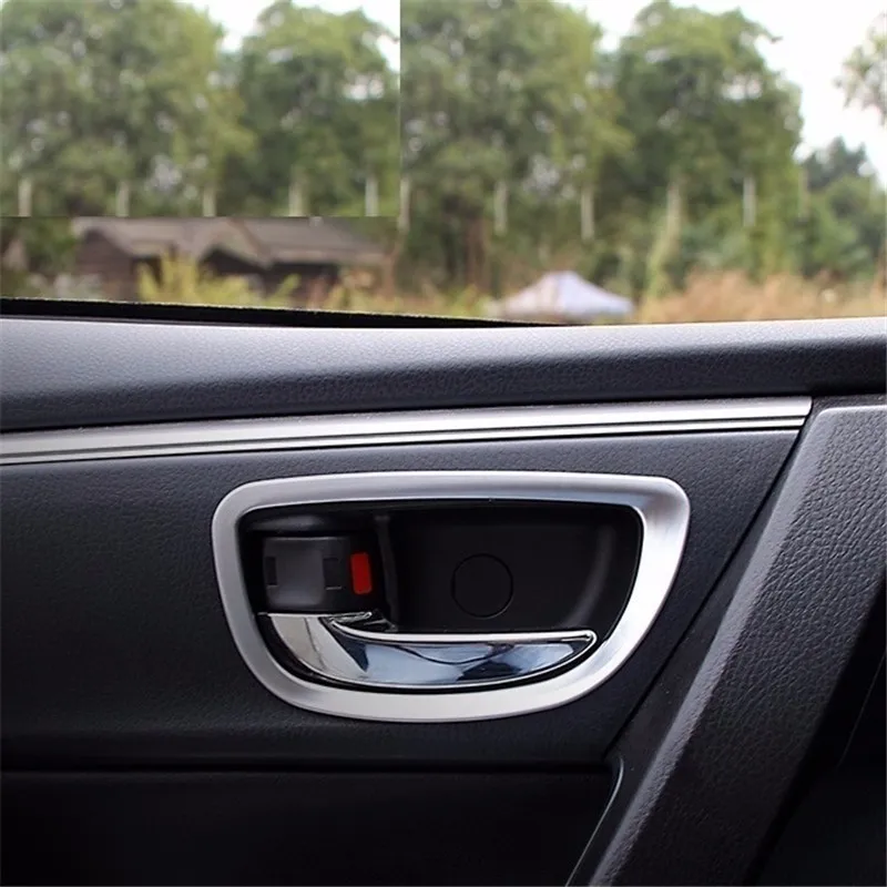 

Door exterior durable chromium decorative sticker strip protecter parts decoration mouldings car styling FOR Toyota Levin