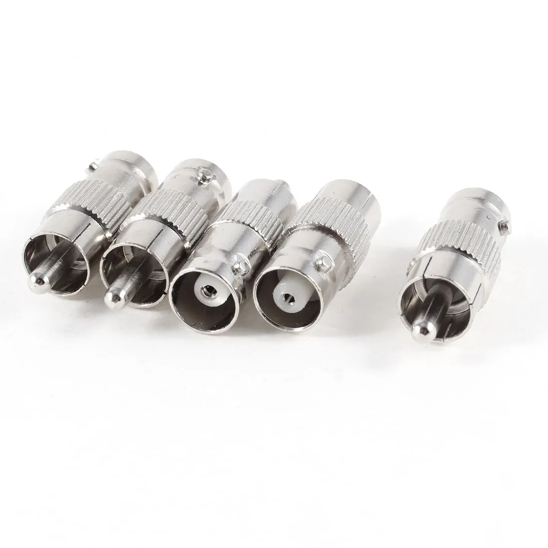 Uxcell 5 Pcs Bnc Female To Rca Male Coax Connector Adapter Cctv ...