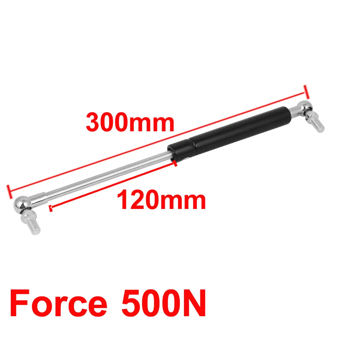 

UXCELL 500N Froce Ball Joint Lift Support Gas Spring Rod Strut 300Mm Length