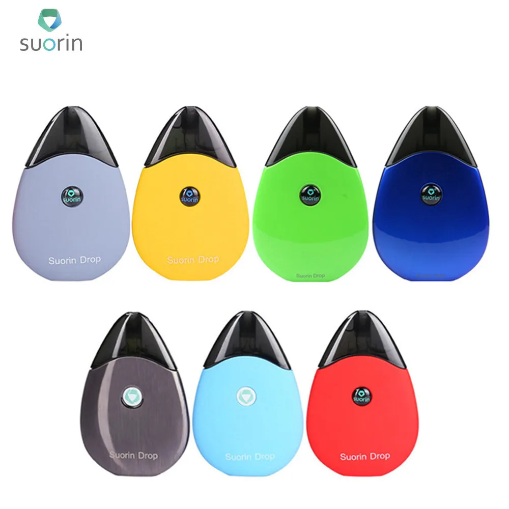 

Original Suorin Drop Kit E Cig 310mah Built In Battery 2ml Tank Cartridge 1.3 / 1.4ohm Atomizer Electronic Cigarette Vape Kit