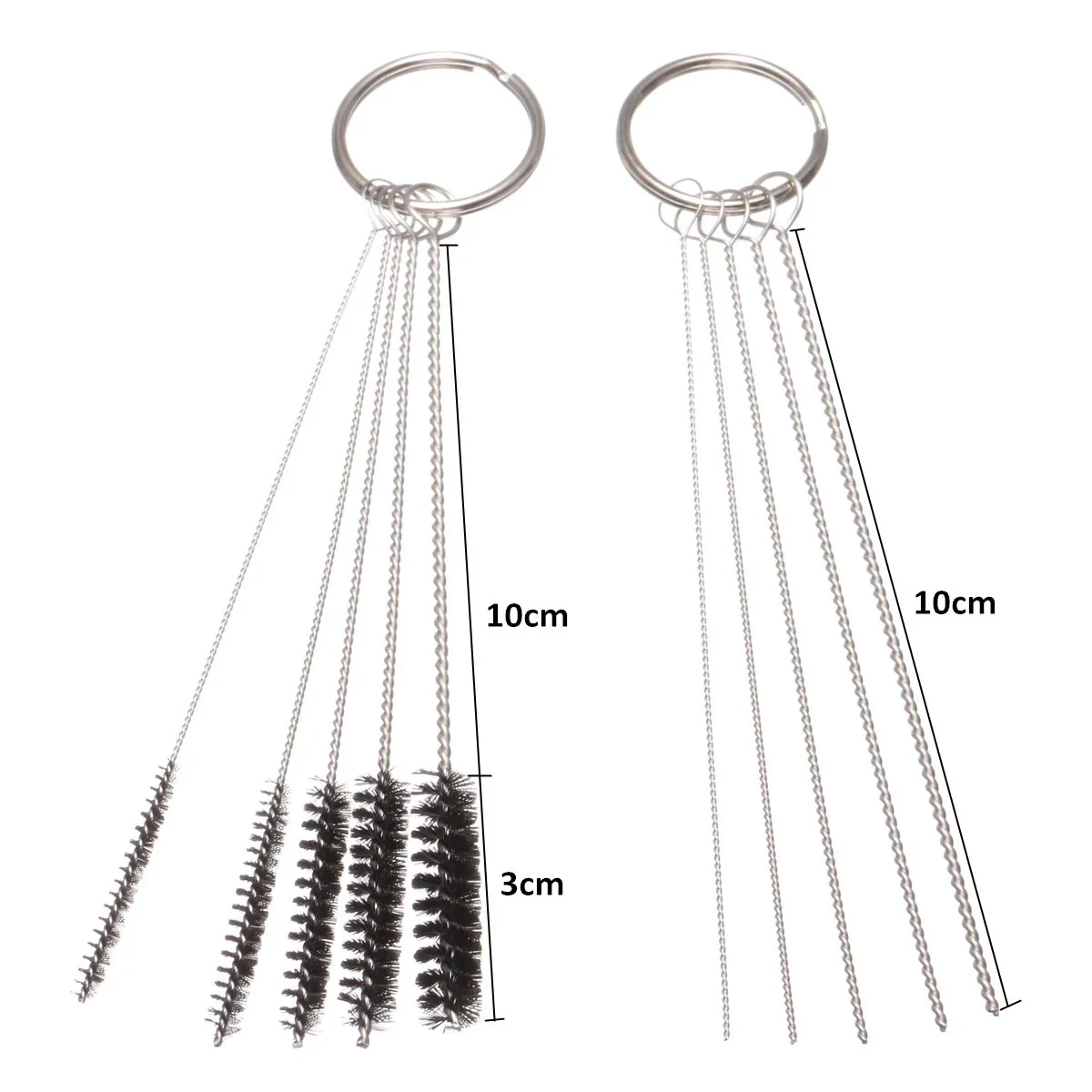 New 10cm Airbrush Cleaning Brushes + Needles for Spray gun Cleaner