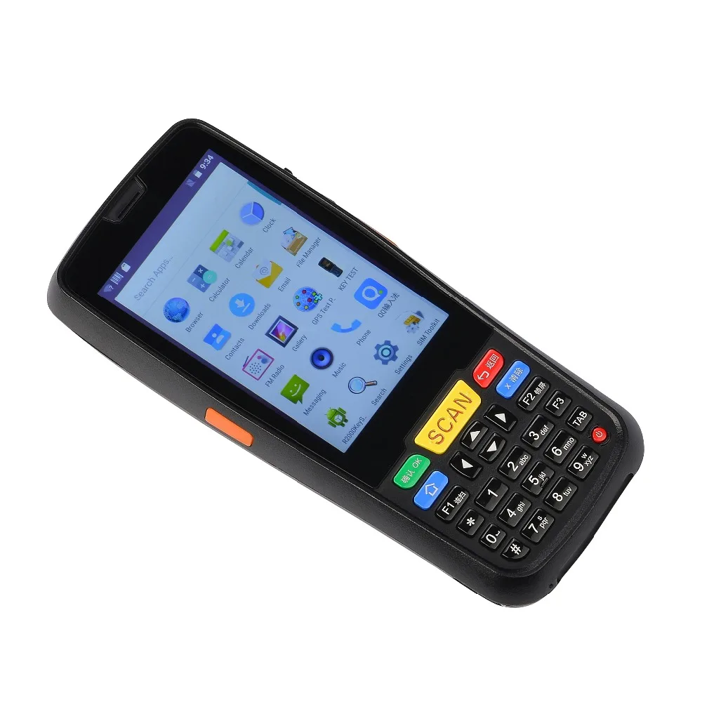 touch screen handheld pda barcode scanner