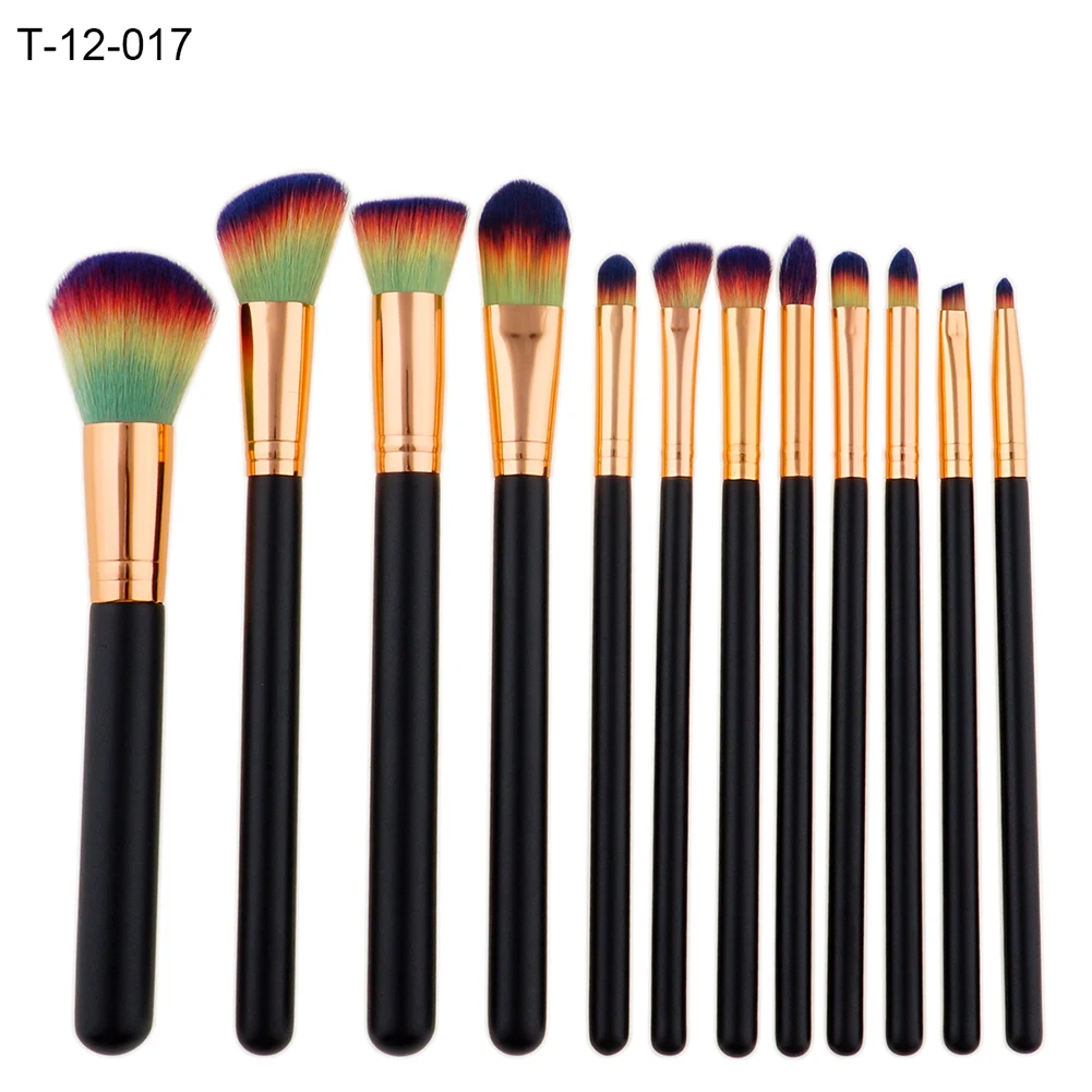 

12Pcs Fashion Foundation Concealer Eyeshadow Blush Women Makeup Brushes Set