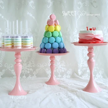 

Pink cake stand Cupcake holder tools accessory for wedding party pink Bakeware tools table decoration