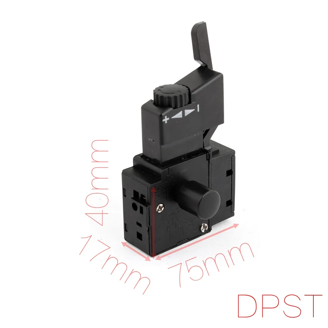 

UXCELL Fa2-6/1Bek Dpst Lock On Power Tool Trigger Button Switch Black switch | trigger