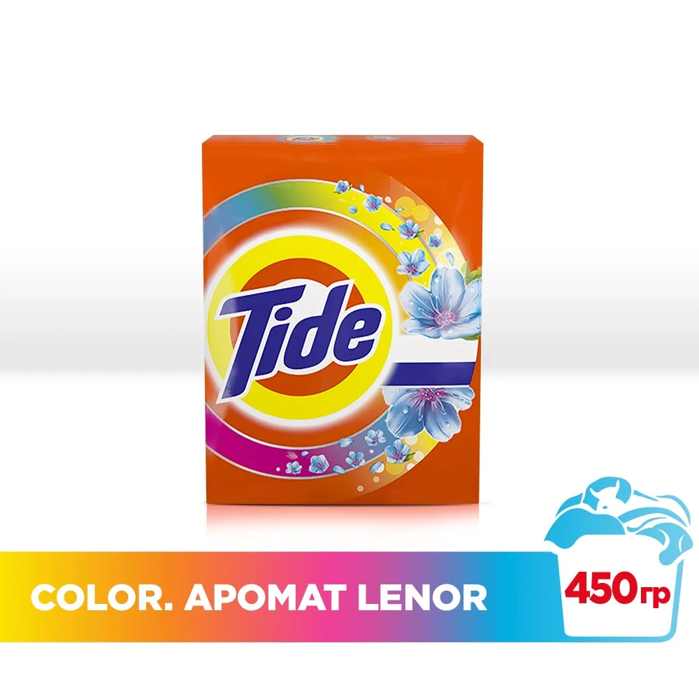 Стиральный порошок Tide Automatic 2в1 Lenor color 3 стирка 450 гр