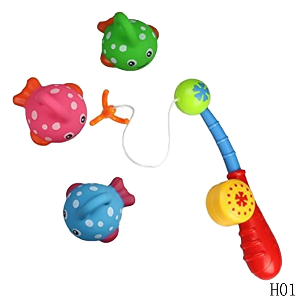 Inflatable Pool Fishing Toy Rod Net Set Learning&education