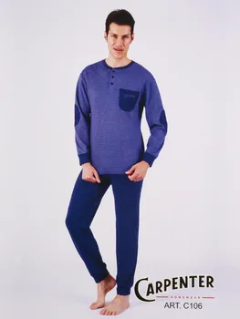 

Pajamas with vest and striped pocket