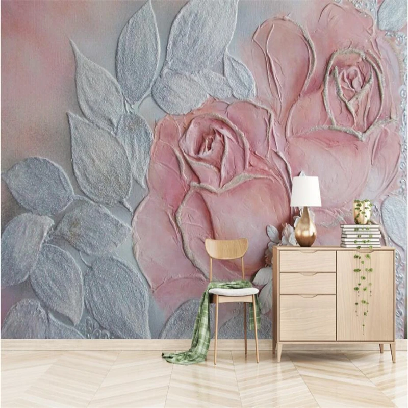 Vintage Photo Wallpapers 3D Roses Wall Papers for Living Room Home Decor Flowers Wall Murals European Painting Bedroom Wallpaper Vintage Photo Wallpapers 3D Roses Wall Papers for Living Room Home Decor Flowers Wall Murals European Painting Bedroom Wallpaper