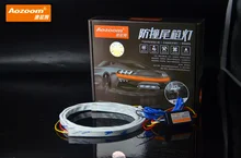 120 CM AOZOOM Estilo Do Carro CONDUZIU a Iluminação Tronco Traseiro Streamer Dinâmico de Luz Da Cauda Brake Turn Signal Tiras de Leds Luzes de Advertência