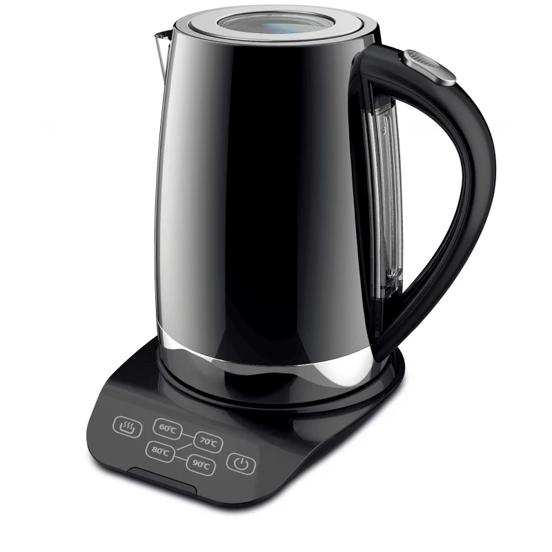 Чайник электрический GEMLUX GL-EK2217BL (мощность 2200 Вт, объем 1.7 л, корпус нержавеющая сталь, Функция установки и поддержания температуры)
