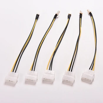 

5 Pcs 4-Pin Molex/IDE to 3-Pin CPU Case Fan Power Connector Cable Adapter 20cm