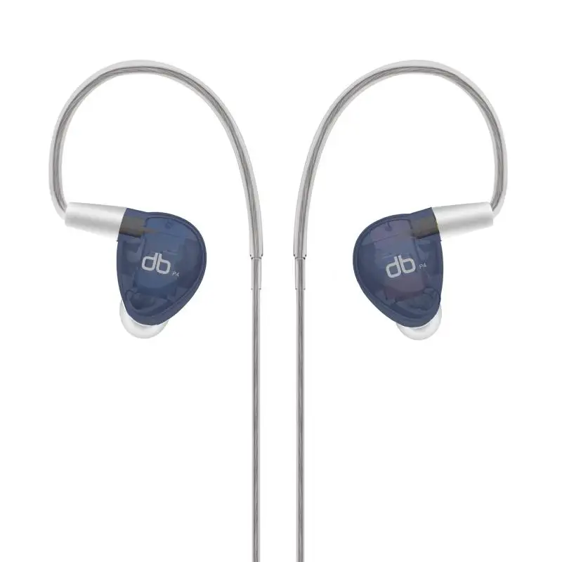 AUDBOS P4 4BA Balanced Armature Earphone In Ear HiFi Earphone MMCX Silver Plated Cable Audiophile Monitor Earphone audbos db04 hifi hybrid earphone 2ba 2dd silver plated metal earphone monitor earphone audiophile iem music earbuds