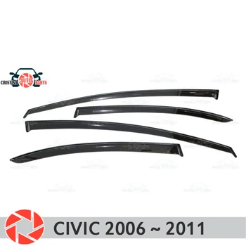 

Window deflector for Honda Civic 2006~2011 rain deflector dirt protection car styling decoration accessories molding