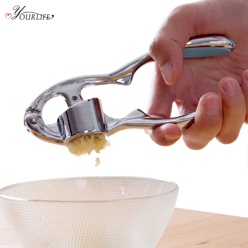 

OYOURLIFE 1pc Zinc Alloy Garlic Presses Manual Garlic Masher Ginger Presser Crusher Squeezer Cooking Tool Kitchen Accessories