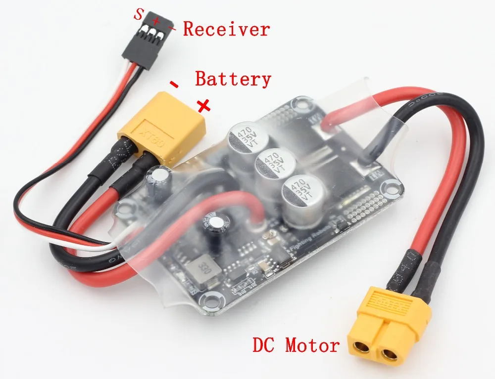 Бесплатная доставка Φ DC brush motor 30A ESC Fighter robot driver | Игрушки и хобби