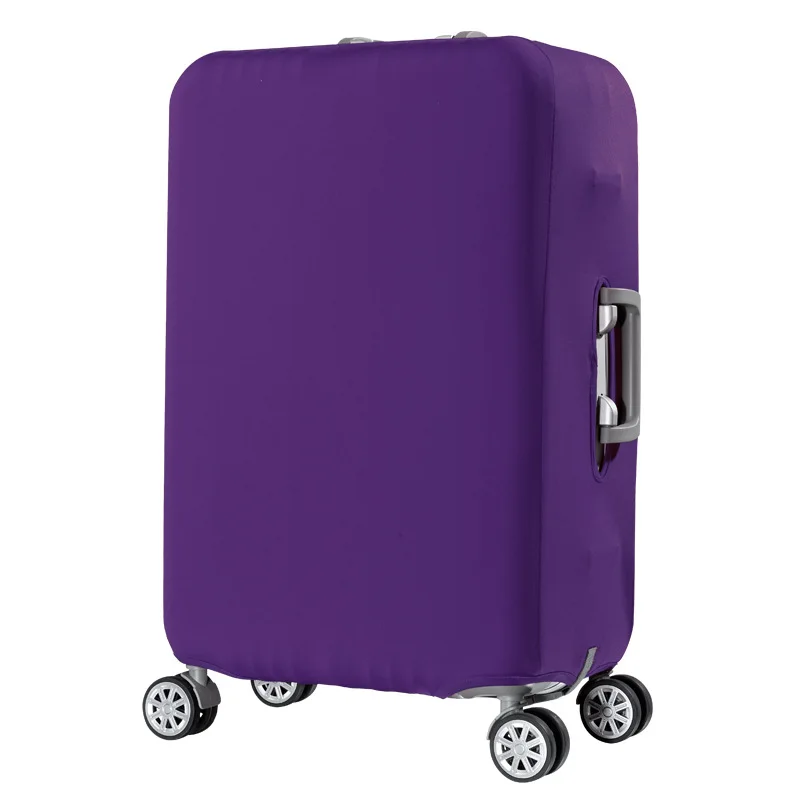 Утолщенный чехол для чемодана чехол дорожная тележка чехол Защитный чехол для S/M/L/XL/18-32 дюймов аксессуары для путешествий - Цвет: Фиолетовый