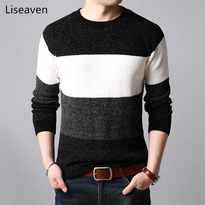 mens thick cotton sweater