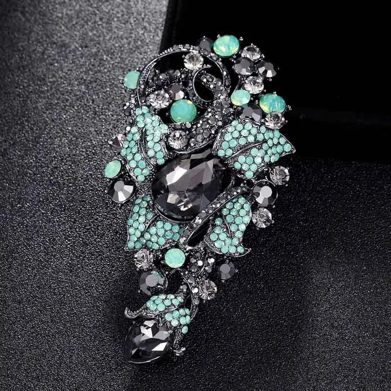 

Donia jewelry flower Brooch Bright rhinestone dress Accessories Women Brooch turban Pin Gift coat accessories