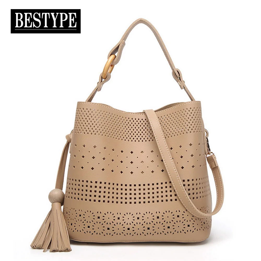 BESTYPE Для женщин Сумки модная открытая женская сумка PU кожа Композитный Crossbody Топ