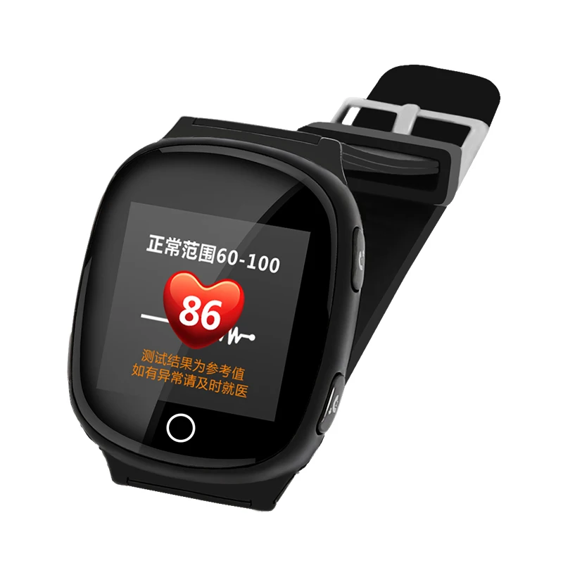 

D100 Smart Watch GPS+LBS+WIFI Positioning Anti-lost Heart Rate Sports Tracker Fall Alarm SOS Wristwatch for Old People Elder