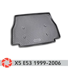 Для BMW X5 E53 1999-2006 коврик для багажника, коврик для багажника, Нескользящие полиуретановые грязезащитные внутренние багажники, автомобильный Стайлинг