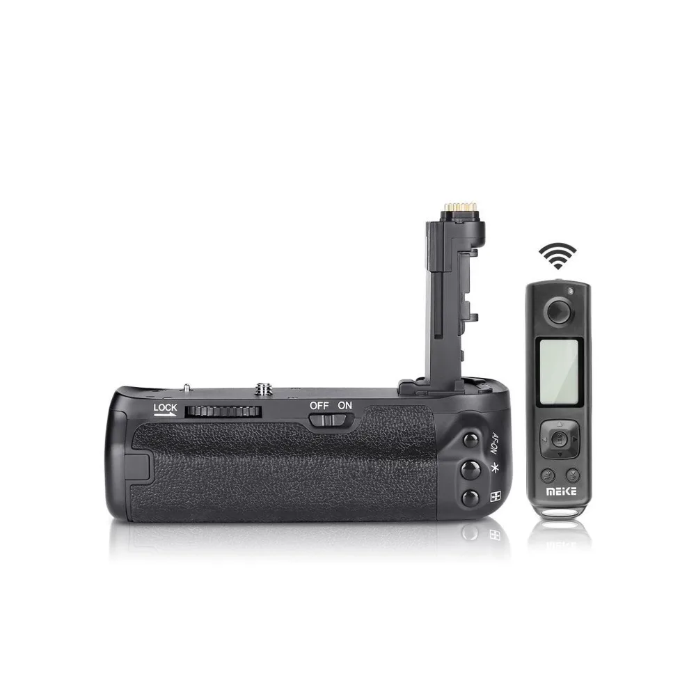 Meike MK-6D2 Pro Батарейная ручка+ 2* Батарея+ двойное зарядное устройство Встроенный 2,4G пульт дистанционного управления для Canon 6D Mark II как BG-E21