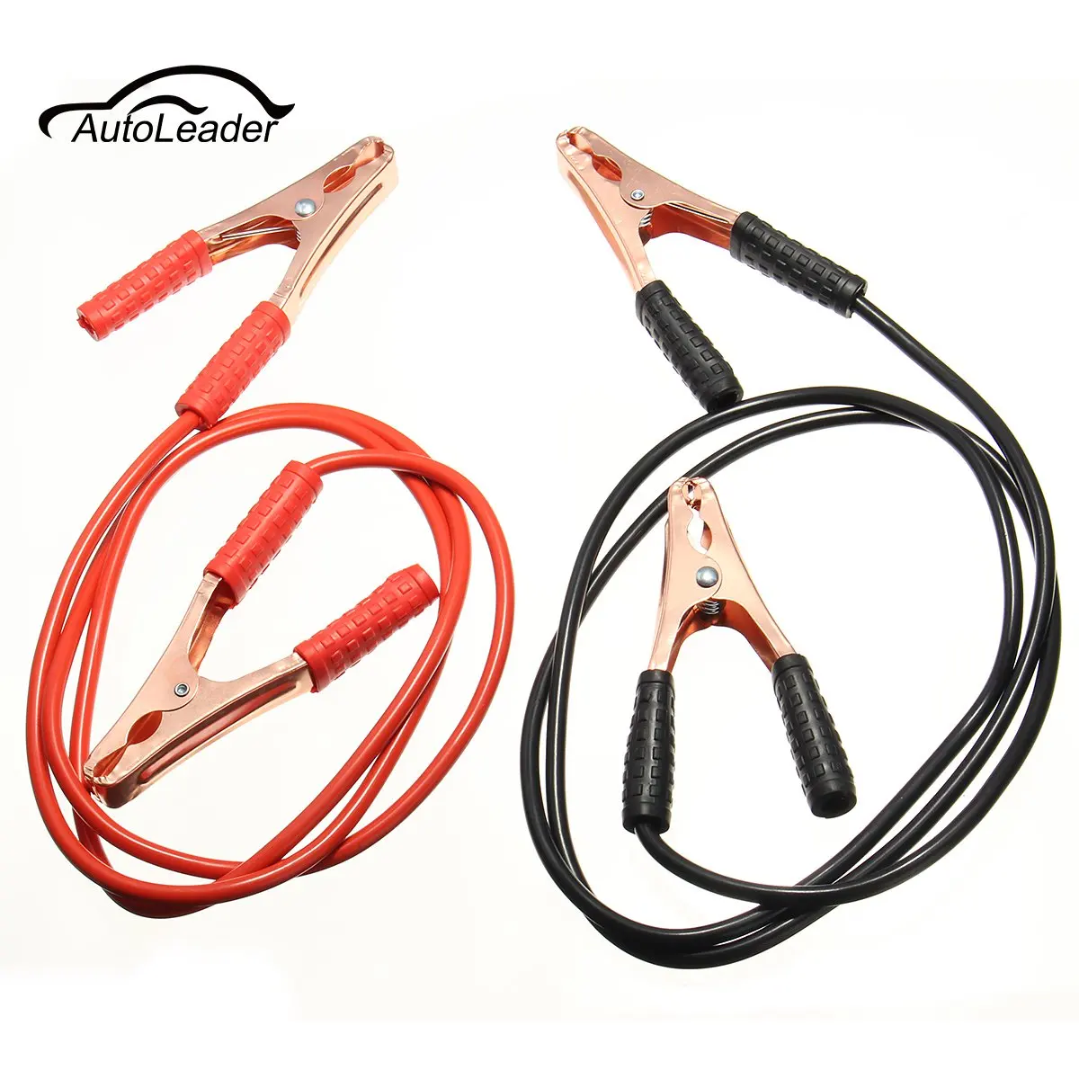 a Pair Black Red 2M 500AMP Auto font b Battery b font Line Emergency Cable Copper