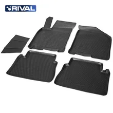 Для Chevrolet Lacetti Коврики в салон 5 шт./компл. полиуретан Rival 11301001