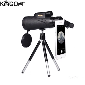 

KINGOPT waterproof 8x42 wide angle mobile HD monocular Telescope with tripod for hunting and traveling