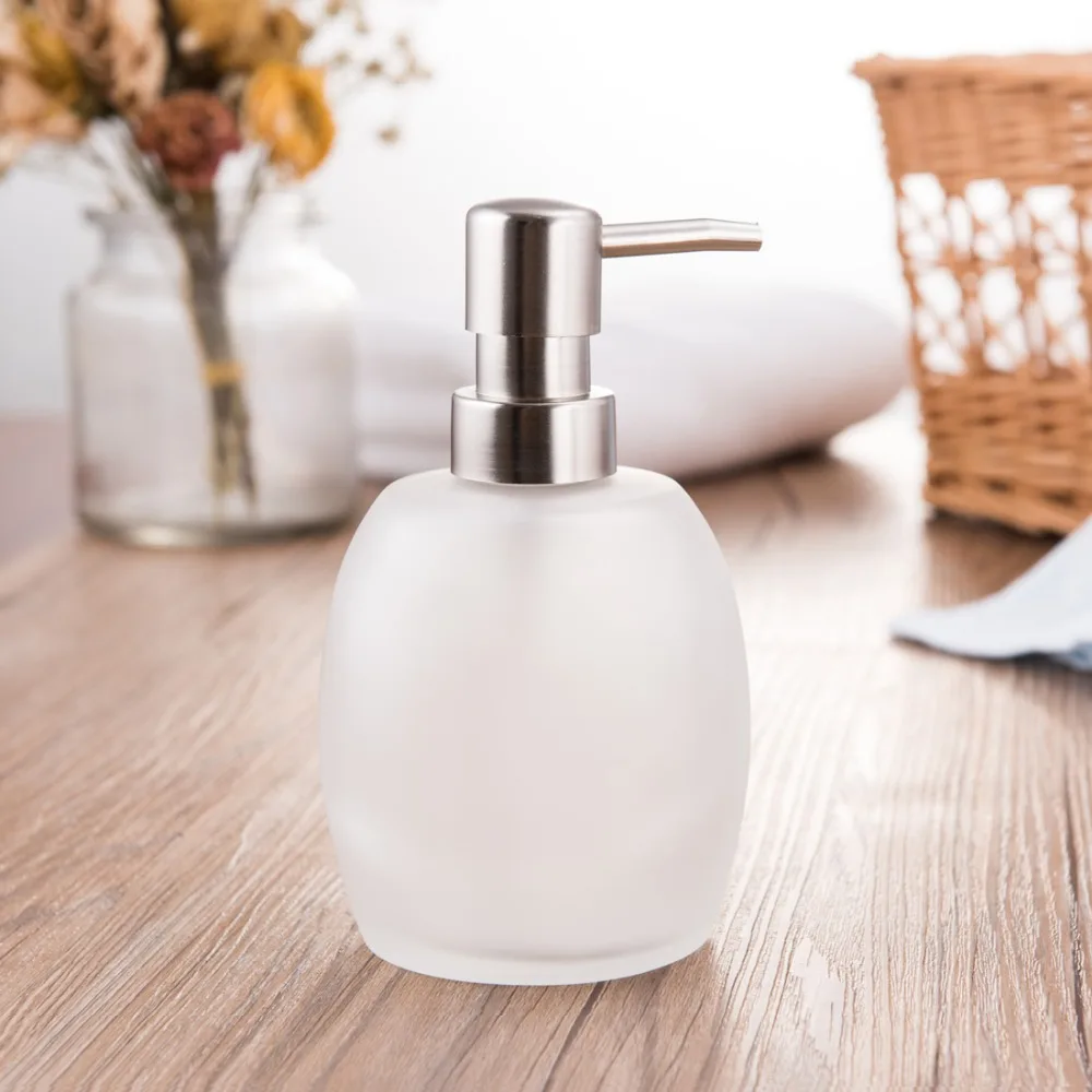 GLASERA Frosted Glass Soap Dispenser TRÖSKEL