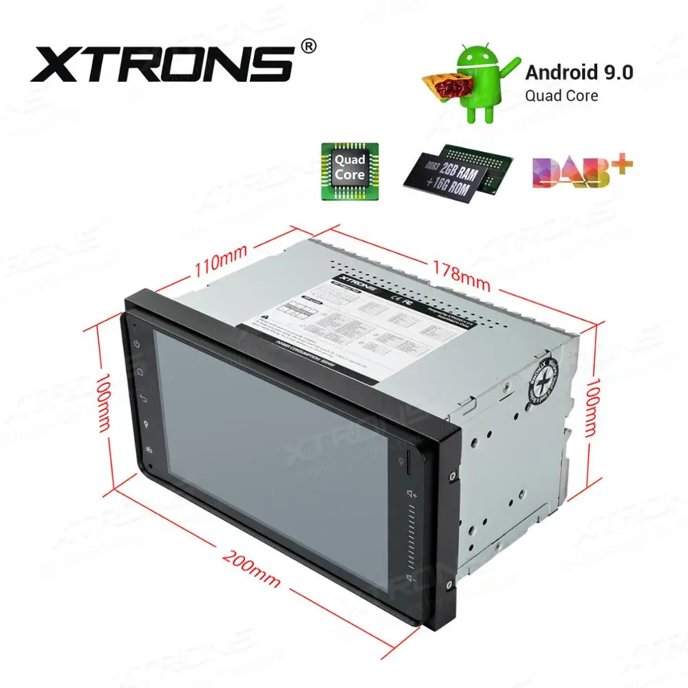 XTRONS 7 &quotандроид 9 0 стерео проигрыватель для Toyota RAV4 Corolla Terios 4runner Prado GPS навигации Plug