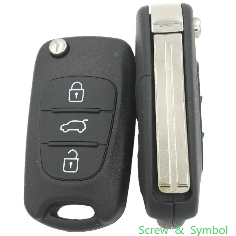 Genuine Hyundai i30 2017 Control Remoto 3 Botones Flip Llave Sin Llave FOB-32
