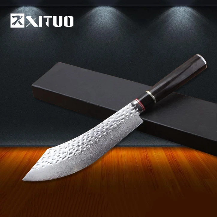 

XITUO pro chef knives japanese VG10 damascus steel chef knife best quality santoku kitchen knife tool Collection handmade New
