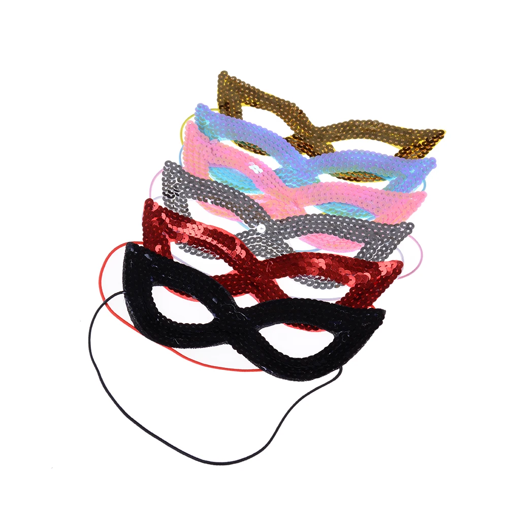 6 Colors Halloween Party Women Eye Mask For Masquerade Party Fancy