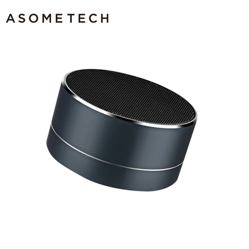 

ASOMETECH A10 Bluetooth Wireless Speaker For iOS Android Xiaomi Mi 6 Portable Metal Mini Soundbar With Mic TF Card FM Radio AUX
