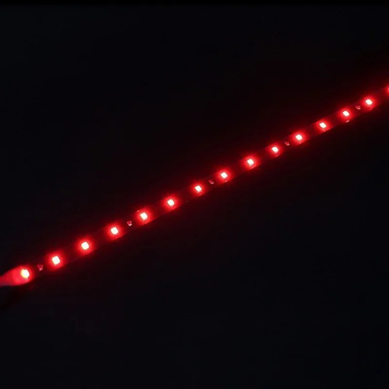 

Car LED Strips Red Light 30CM 5050-12LED / Decorative Light / Soft Strip Light Soft Light with -2