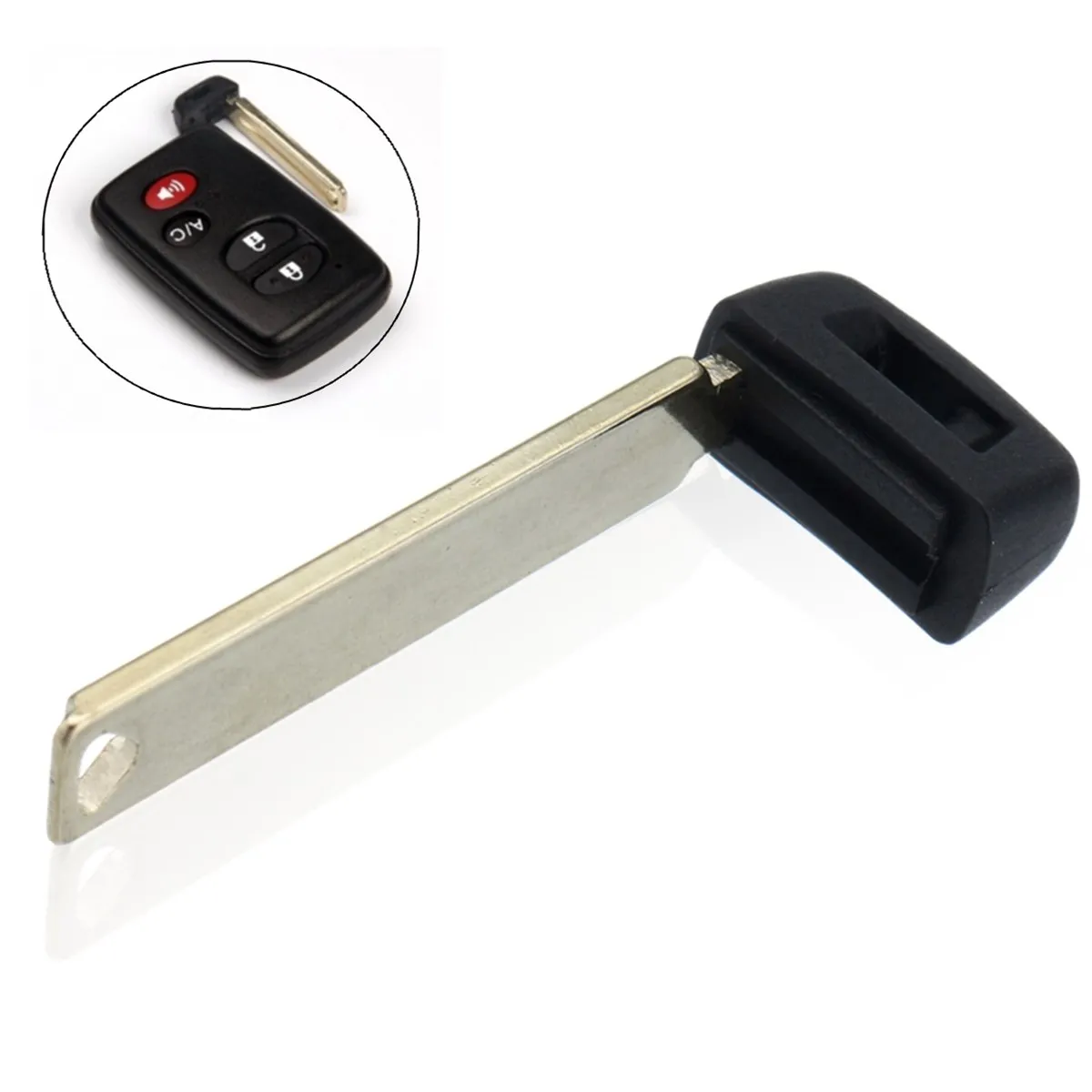 

Emergency Smart Prox Remote Key Fob Uncut Blade Blank Insert Replacement For Toyota Camry Corolla Highlander Prius C #HYQ14FBA