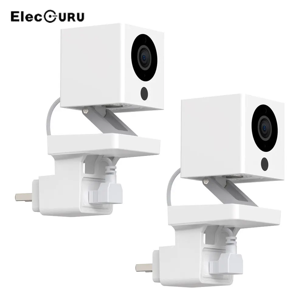 

Outlet Holder Wall Mount for Wyze Cam,180 Degree Swivel 90 Degree Tilt Surveillance Camera Mounting Brackets Adjustable Angle
