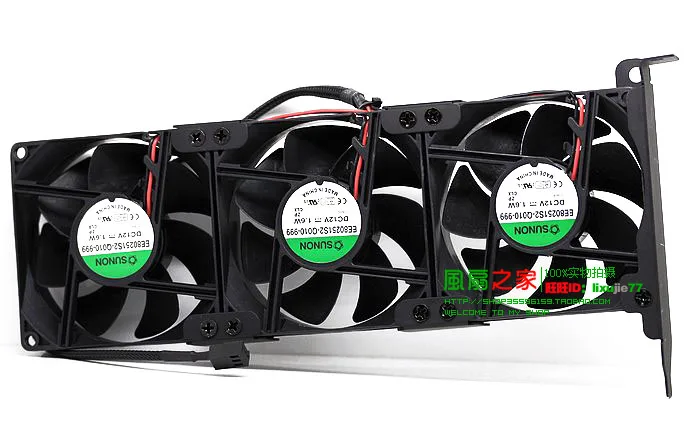 VGA кулер GPU Вентилятор охлаждения 8025 PCI Companion 2 вентилятора и 3