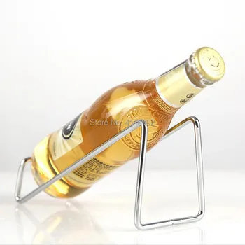 

50pcs Metal Red Wine Rack Iron Z Type Simple Wine Holder Home Bar Decor Shelf Display Beer Whisky Wine Bottles Holders