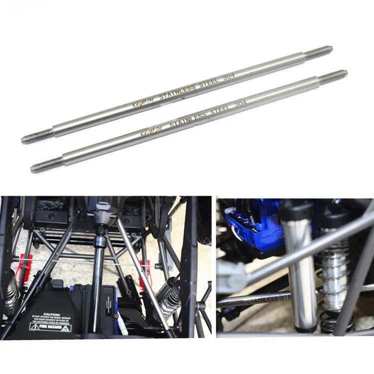 

RC Car Parts Stainless Steel Adjustable Rear Upper Toe Links for 1/7 Traxxas Unlimited Desert Racer UDR 2PCS