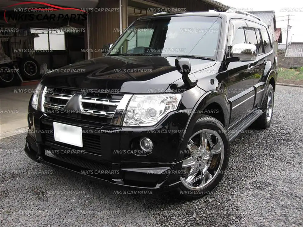 Aerodinamic юбка на передний бампер для Mitsubishi Pajero IV 2006-2011/2012- ABS пластиковый комплект кузова аэродинамическая накладка украшения