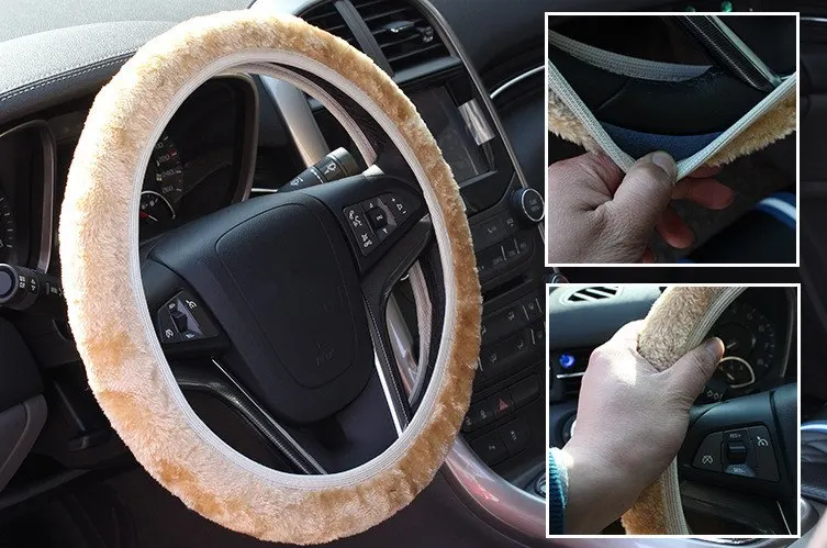 

Universal 35-40cm Car Steering Wheel Cover for Ford focus 2 3 BMW e46 e39 Volkswagen Toyota Chevrolet cruze Opel