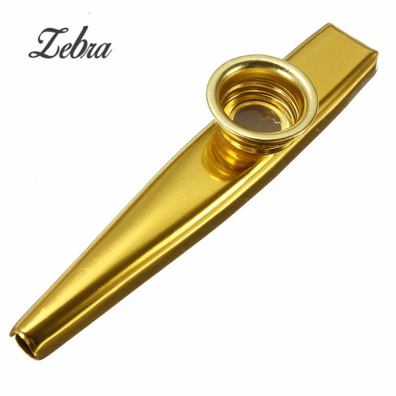 

Zebra New Arrival Simple Lightweight Metal Harmonica Mouth Flute Kazoo for Guitar Musical Instrument Lover Toy Gift