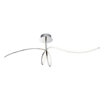 

Ceiling Light elegant with weaves Chrome Wave GLOBE