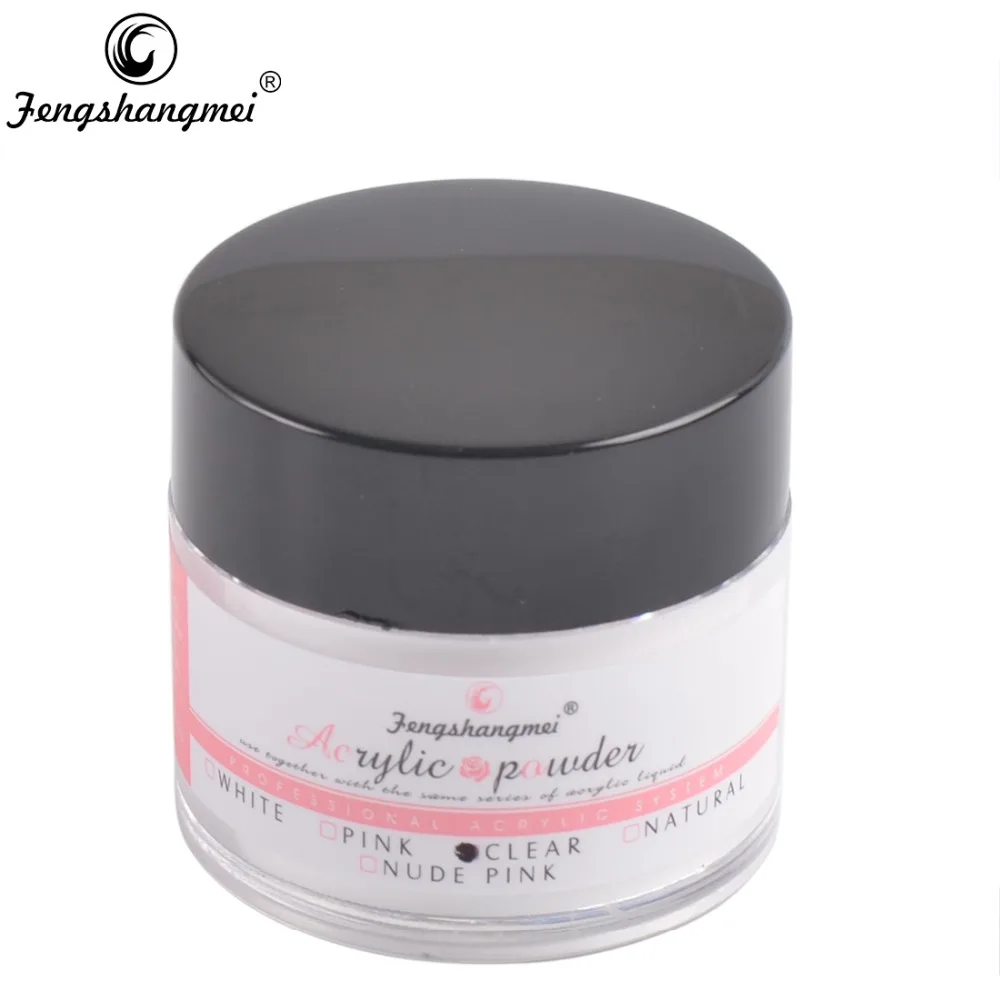 fengshangmei Clear Crystal Nail Sculpture Powder White Builder Powder Liquid For Nail Pink Nail Acrylic Powder